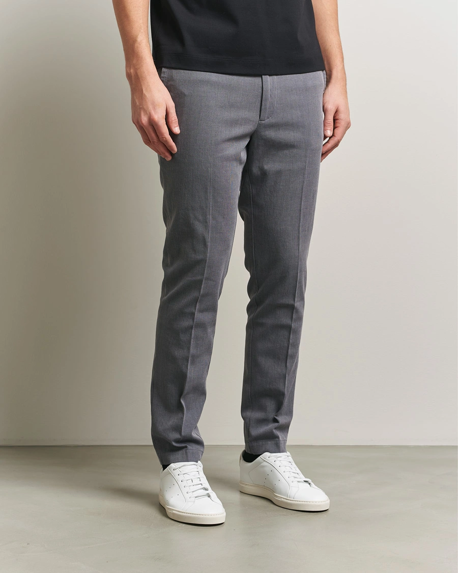 Uomini | Pantaloni | BOSS BLACK | Kaiton Structured Chinos Dark Blue