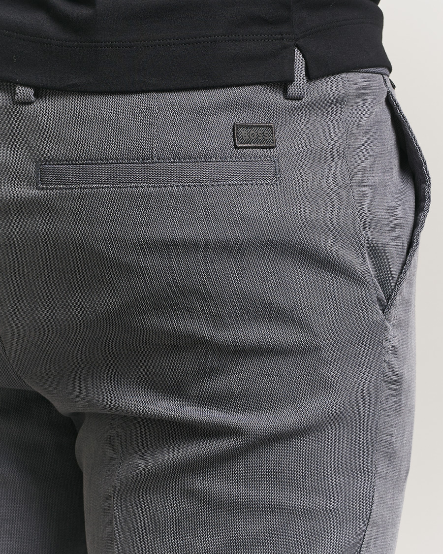 Uomini | Pantaloni | BOSS BLACK | Kaiton Structured Chinos Dark Blue