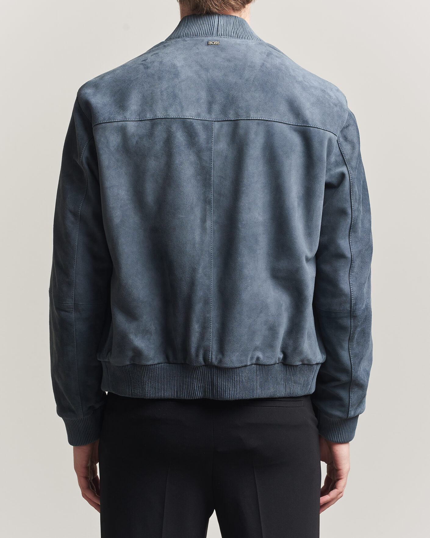 Uomini | Giacche | BOSS BLACK | Muller Suede Jacket Open Blue