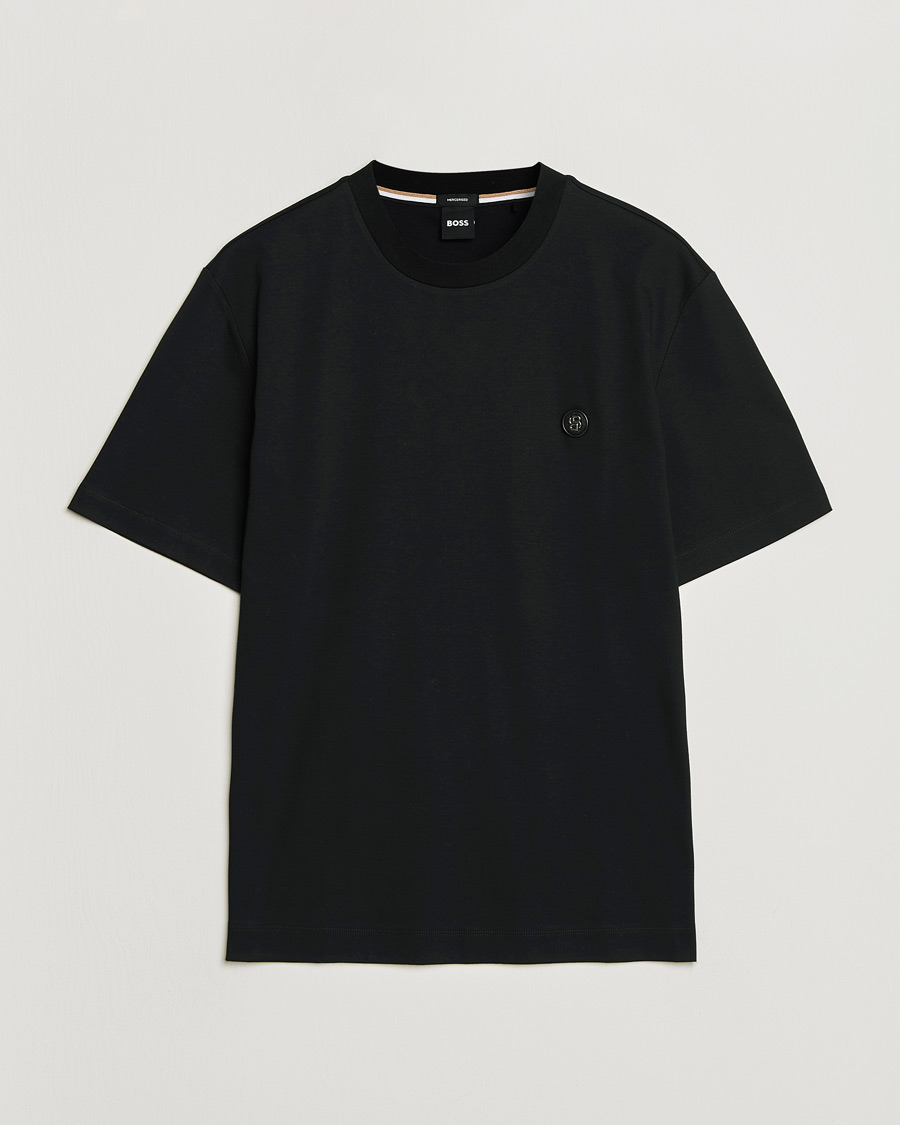 Uomini | T-shirt | BOSS BLACK | Taut Regular Fit T-Shirt Black
