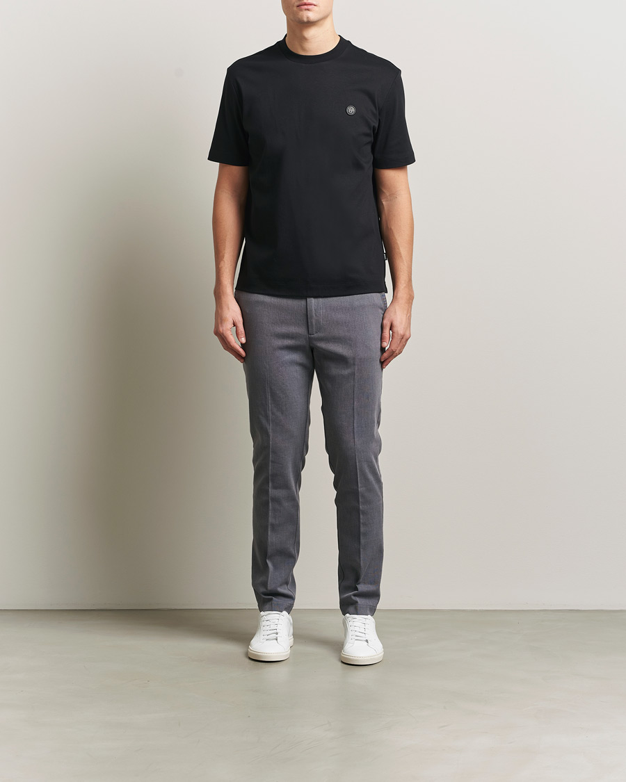 Uomini | T-shirt | BOSS BLACK | Taut Regular Fit T-Shirt Black