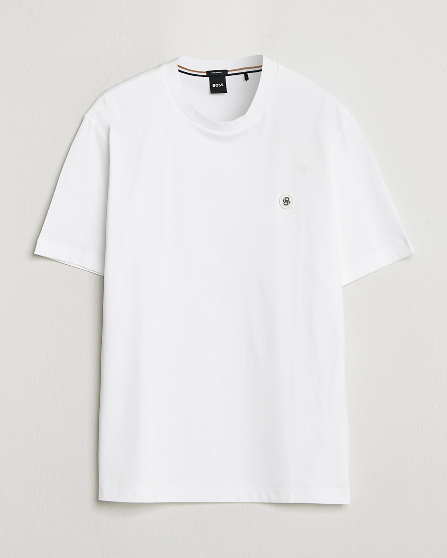 Uomini | T-shirt | BOSS BLACK | Taut Regular Fit T-Shirt White