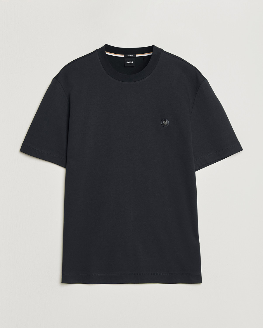 Uomini | T-shirt | BOSS BLACK | Taut Regular Fit T-Shirt Dark Blue