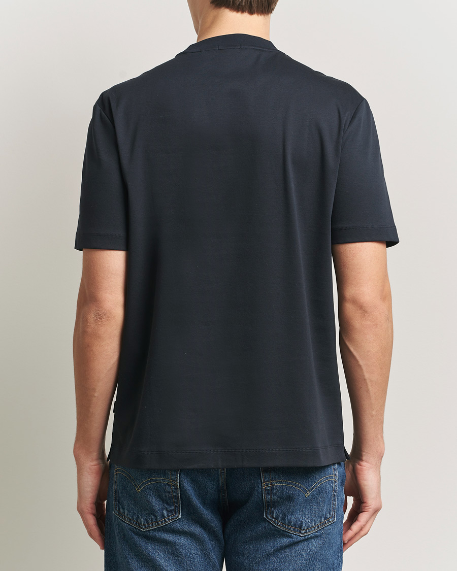 Uomini | T-shirt | BOSS BLACK | Taut Regular Fit T-Shirt Dark Blue