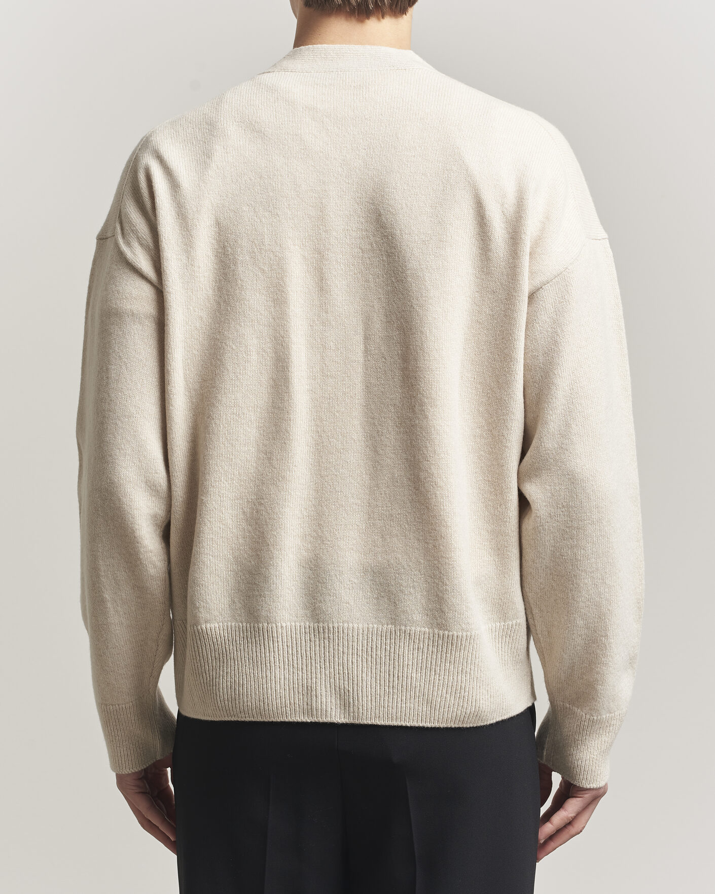 Uomini | Maglieria | BOSS BLACK | Ucone Wool Knitted Cardigan Open White