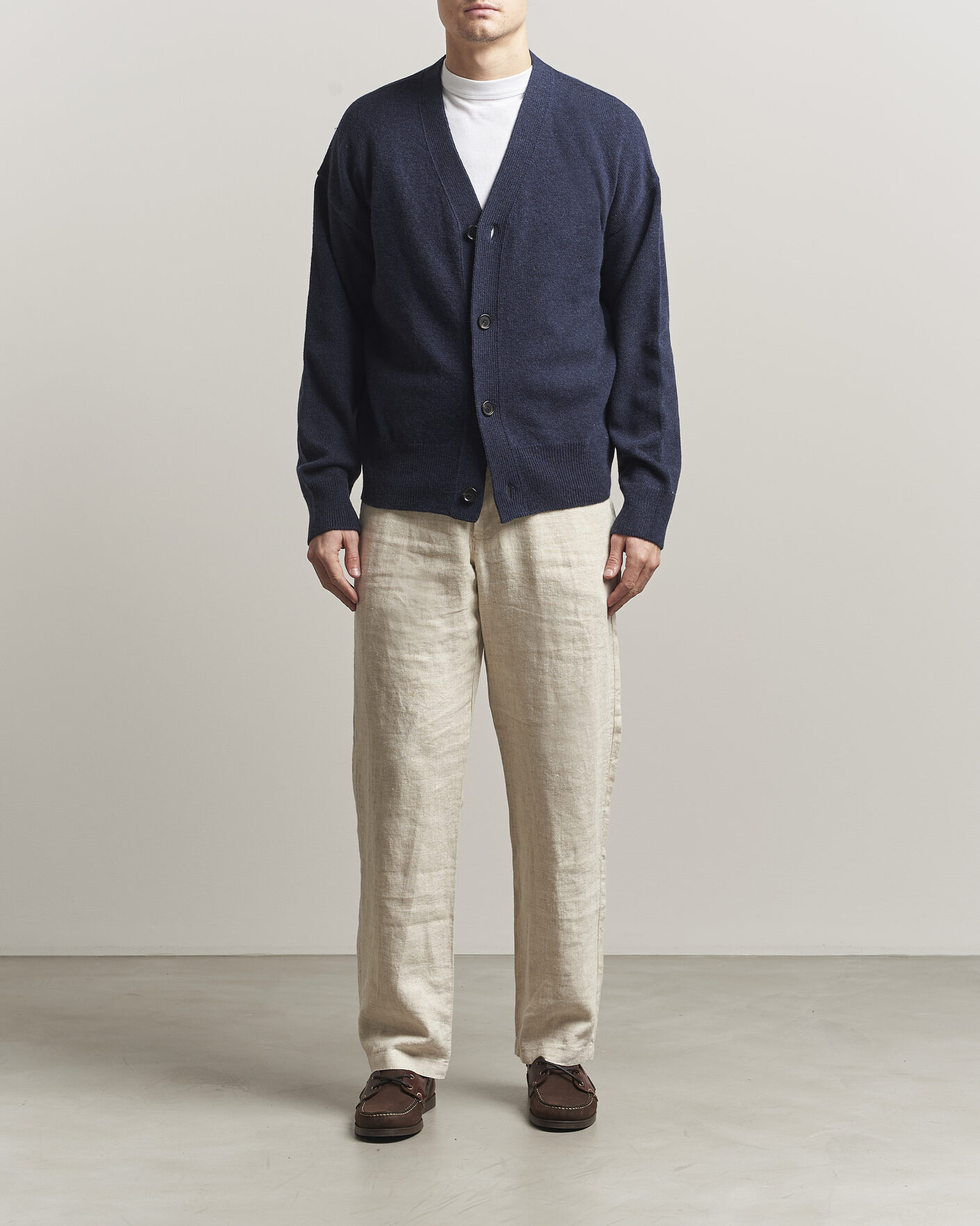 Uomini | Maglieria | BOSS BLACK | Ucone Wool Knitted Cardigan Dark Blue