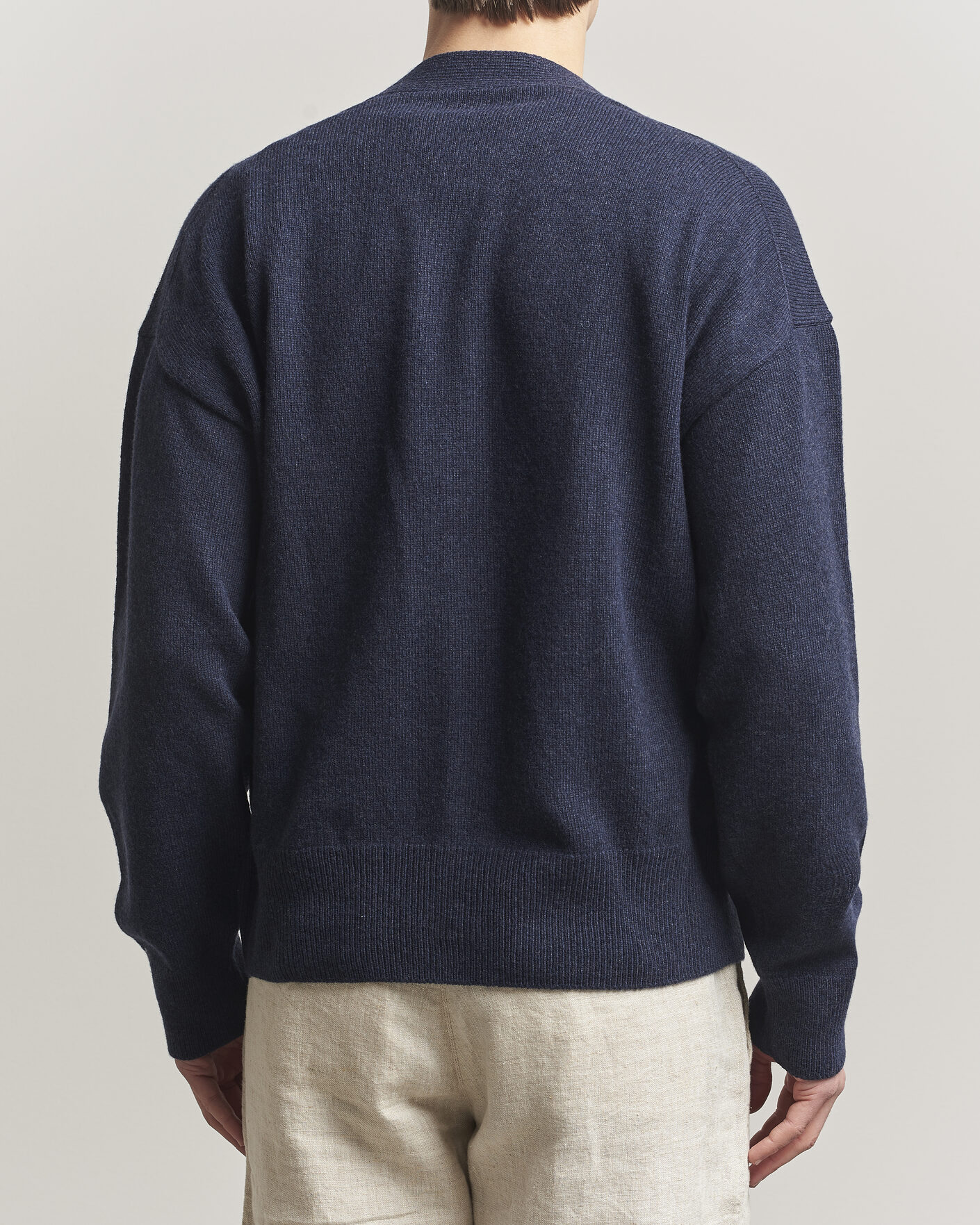 Uomini | Maglieria | BOSS BLACK | Ucone Wool Knitted Cardigan Dark Blue