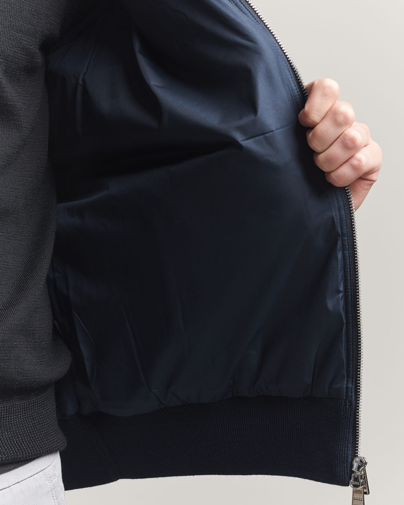 Uomini | Gilet | BOSS BLACK | Urwin Cotton/Wool Vest Dark Blue