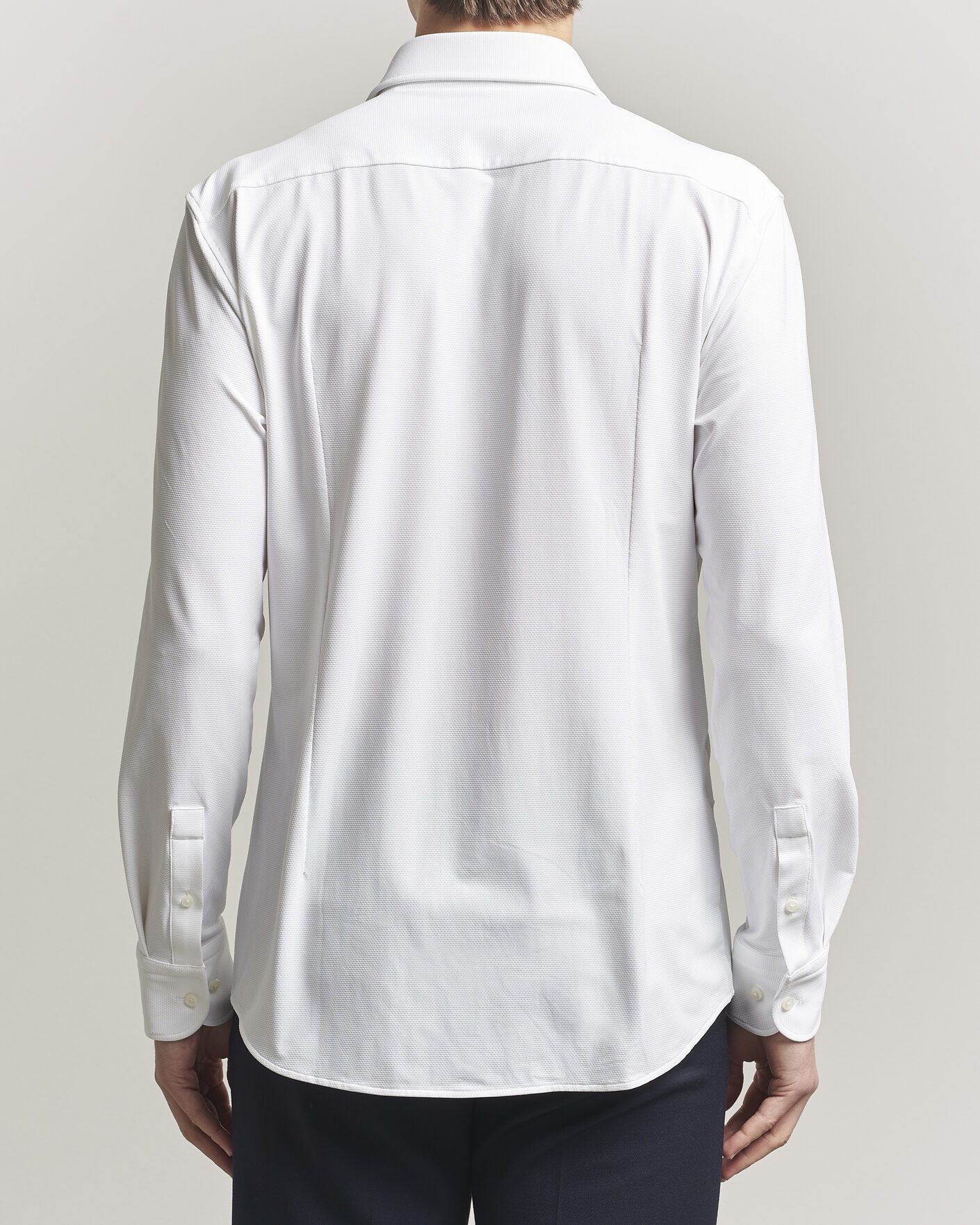 Uomini | Camicie | BOSS BLACK | Hank Structured Jersey Shirt White