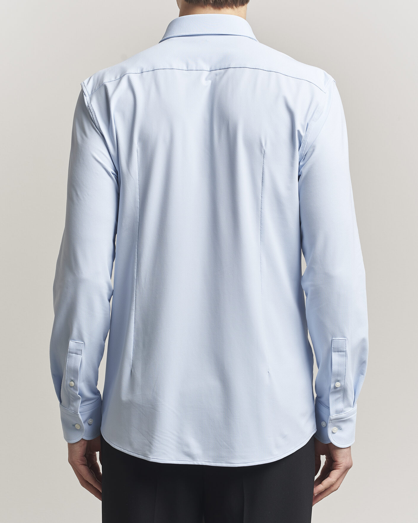 Uomini | Camicie | BOSS BLACK | Hank Structured Jersey Shirt Light Blue