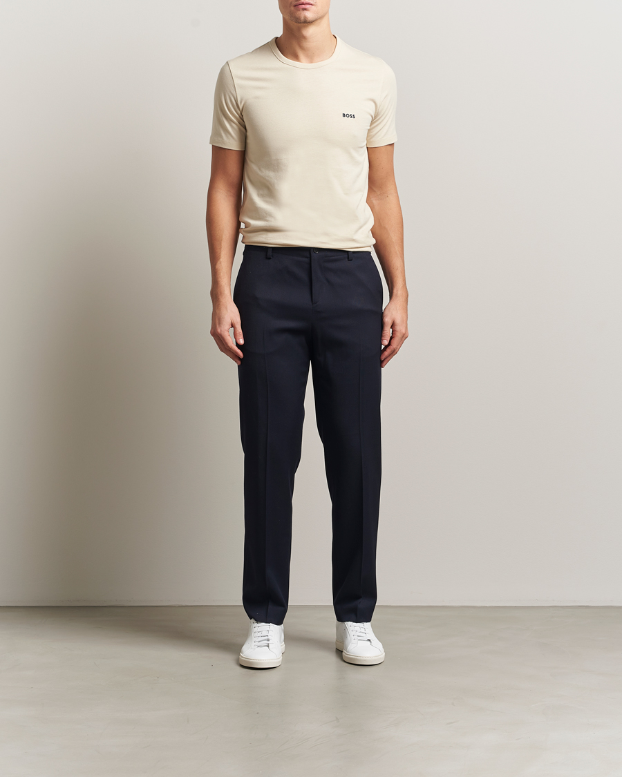 Uomini | T-shirt | BOSS BLACK | 3-Pack Crew Neck T-Shirt Beige/Navy/Black