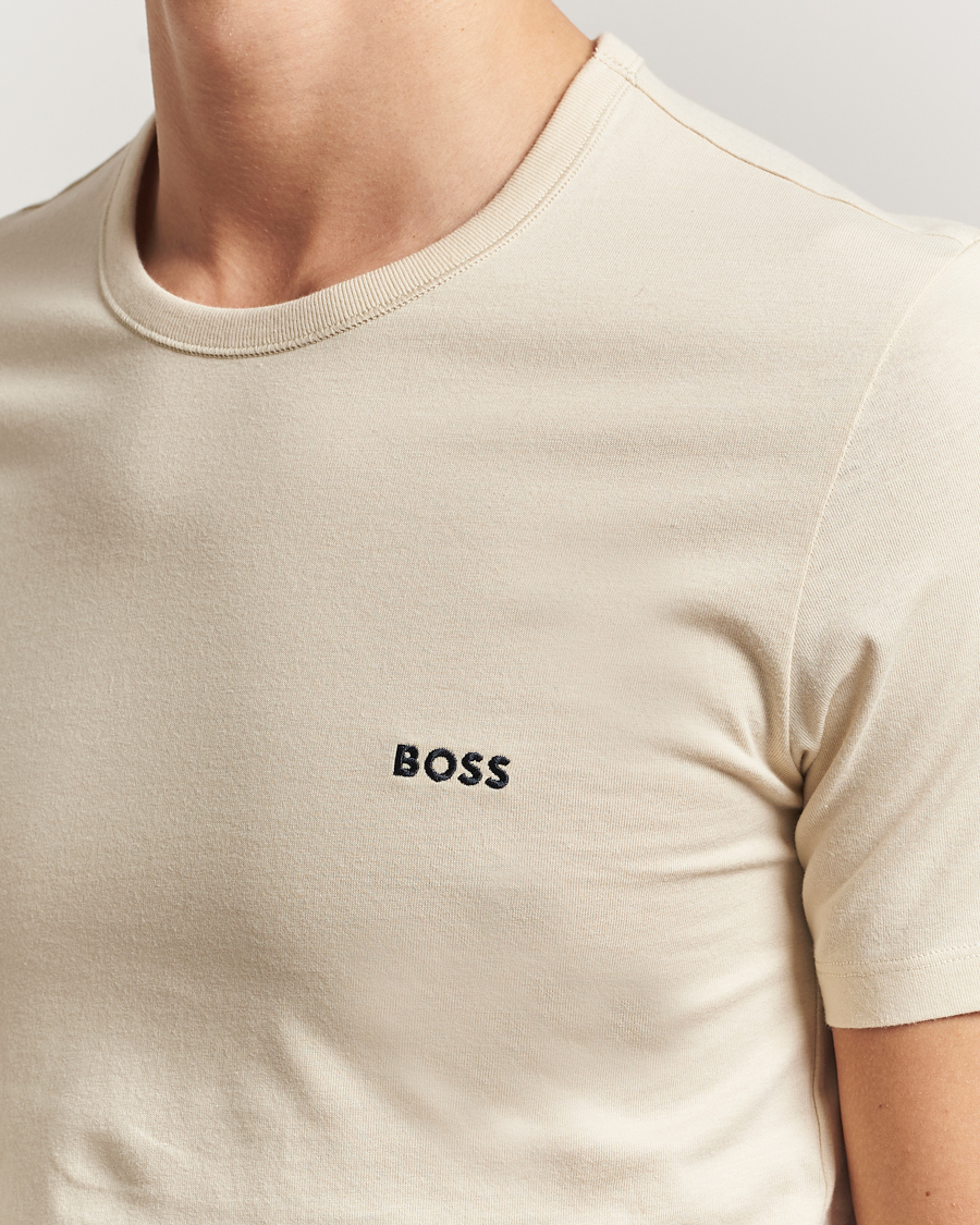 Uomini | T-shirt | BOSS BLACK | 3-Pack Crew Neck T-Shirt Beige/Navy/Black