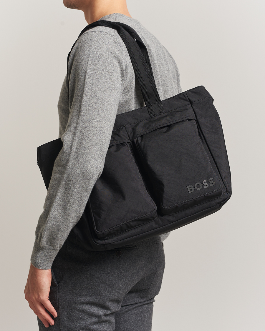 Uomini | Borse | BOSS BLACK | Catch Nylon Tote Bag Black