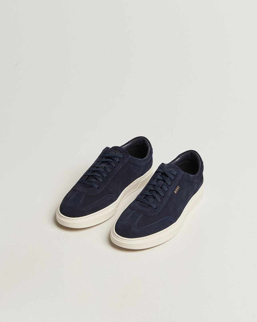 Uomini | Sneakers | BOSS BLACK | Kieran Suede Sneaker Dark Blue