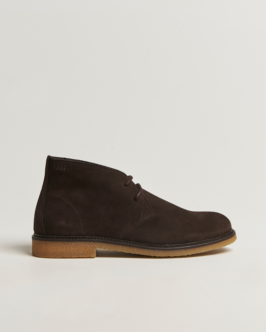 Uomini | Stivali | BOSS BLACK | Kope Suede Desert Boots Dark Brown