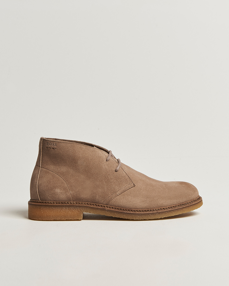 Uomini | Stivali | BOSS BLACK | Kope Suede Desert Boots Medium Beige