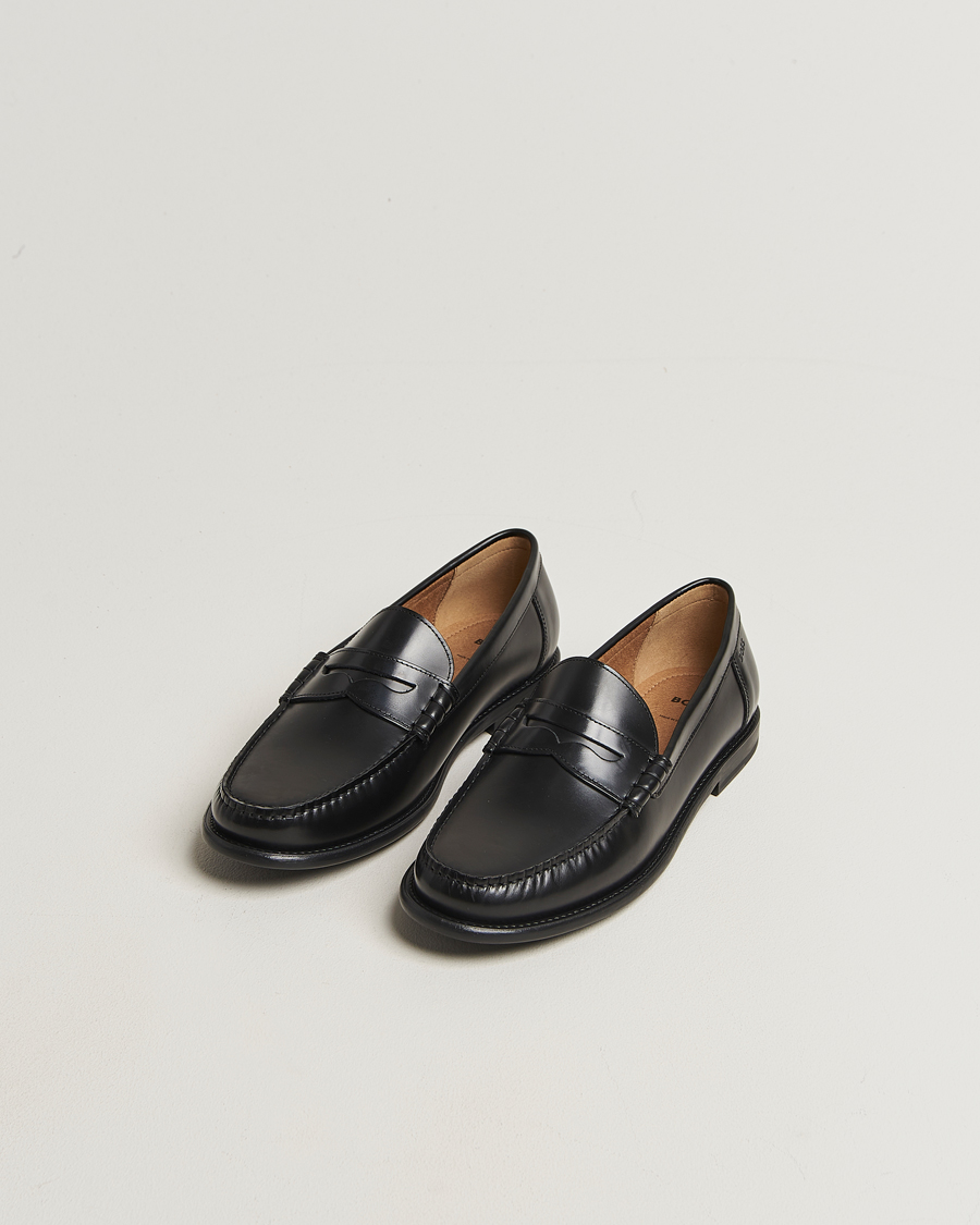 Uomini | Mocassini | BOSS BLACK | Tevan Leather Moccasin Black