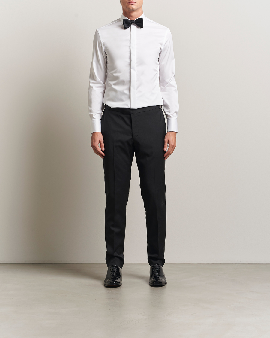 Uomini | Camicie | Tiger of Sweden | Adley Tuxedo Shirt Pure White