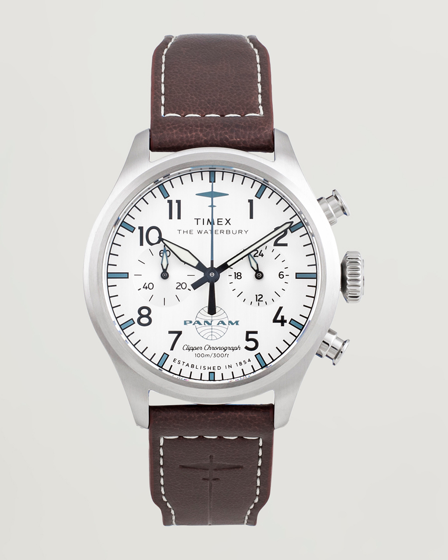 Uomini | Timex Waterbury Ace Pan Chronograph 41mm Silver Dial | Timex | Waterbury Ace Pan Chronograph 41mm Silver Dial