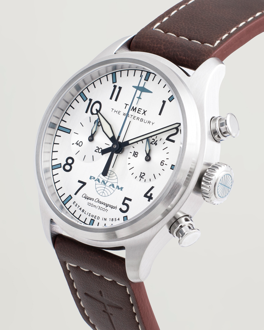 Uomini | Timex Waterbury Ace Pan Chronograph 41mm Silver Dial | Timex | Waterbury Ace Pan Chronograph 41mm Silver Dial