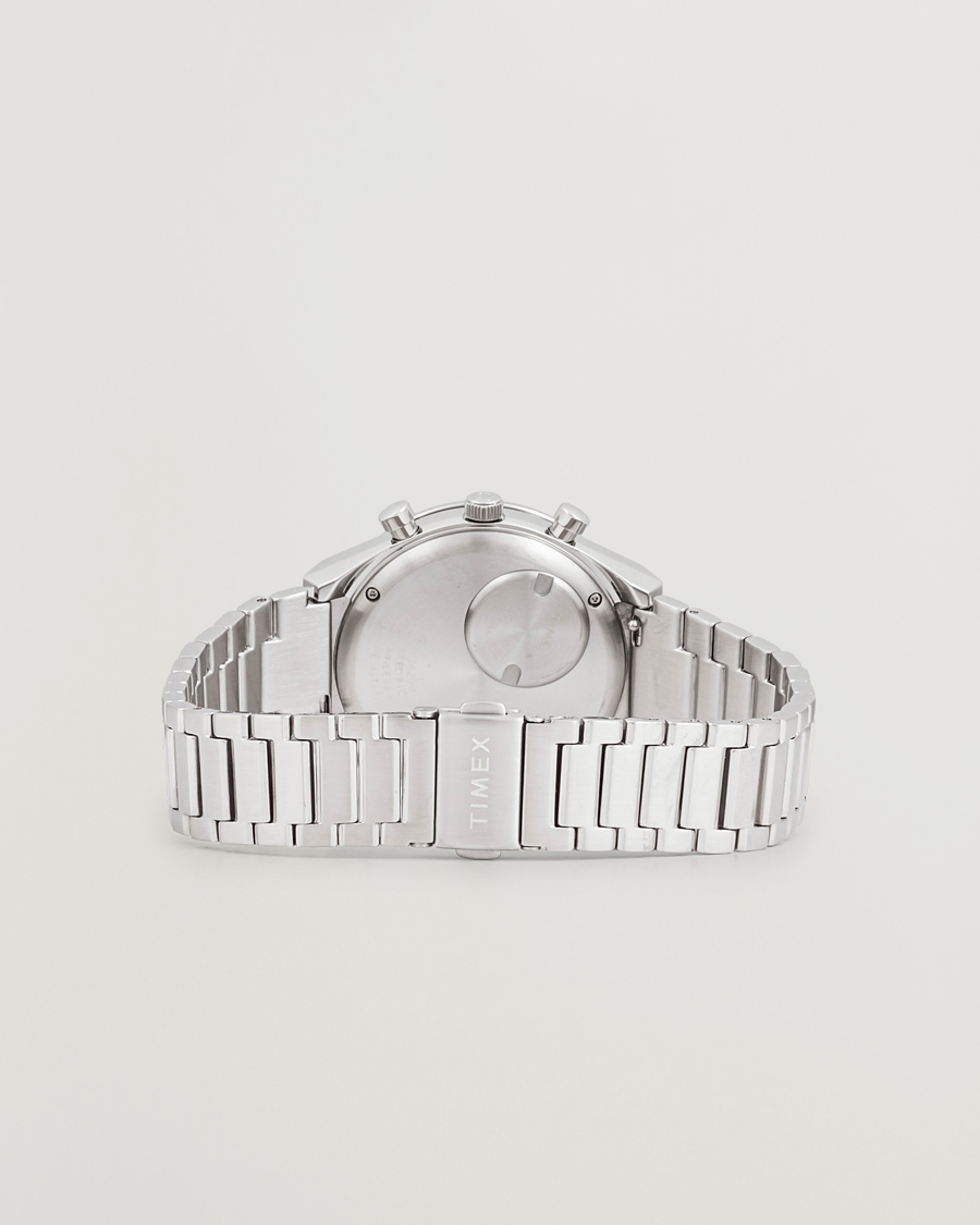 Uomini | Timex Q Chronograph Tonal Sub Dials 40mm White Dial | Timex | Q Chronograph Tonal Sub Dials 40mm White Dial