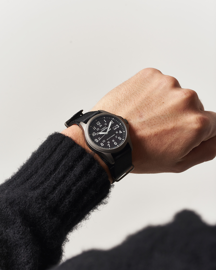 Uomini | Timex Expedition Field Post Solar rPET Strap 36mm Black Dial | Timex | Expedition Field Post Solar rPET Strap 36mm Black Dial