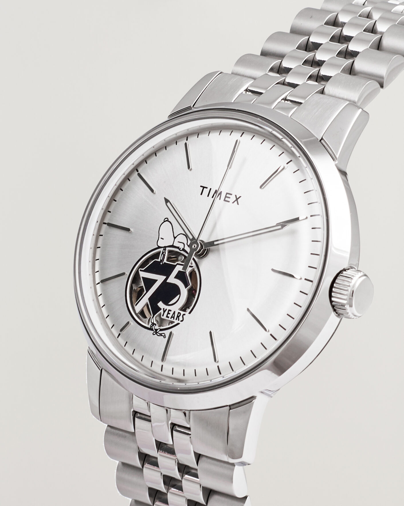 Uomini | Timex Timex X Peanuts Snoopy Marlin Automatic 40mm Silver | Timex | X Peanuts Snoopy Marlin Automatic 40mm Silver