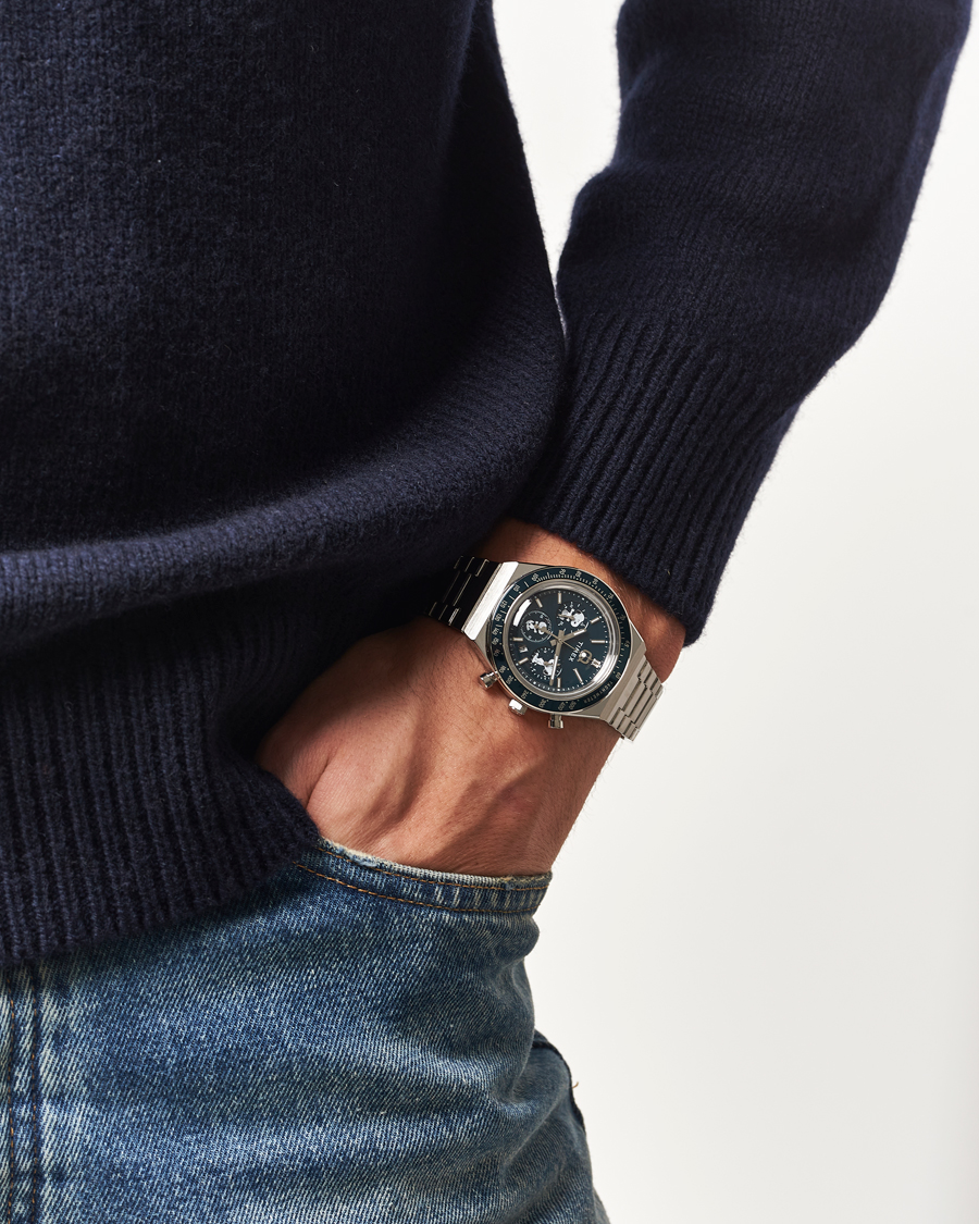Uomini | Timex Timex X Peanuts Q Chronograph Snoopy 40mm Blue Dial | Timex | X Peanuts Q Chronograph Snoopy 40mm Blue Dial