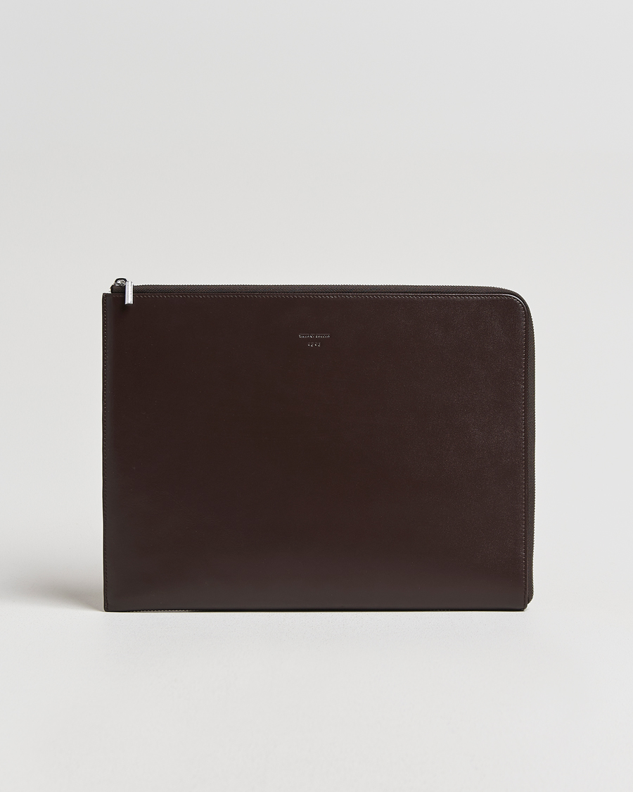 Uomini | Borse | Tiger of Sweden | Vitama Leather Portfolio Dark Brown