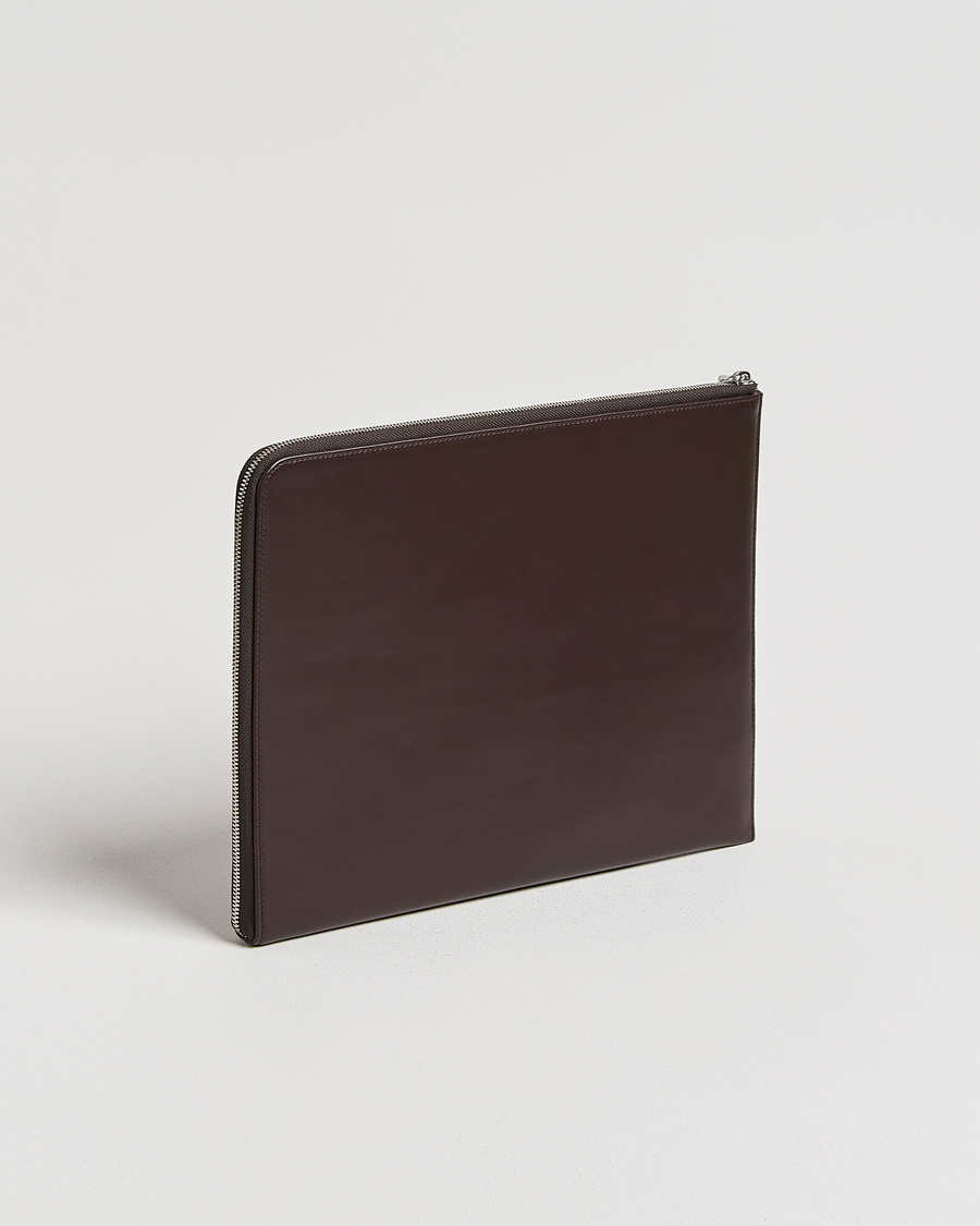 Uomini | Borse | Tiger of Sweden | Vitama Leather Portfolio Dark Brown