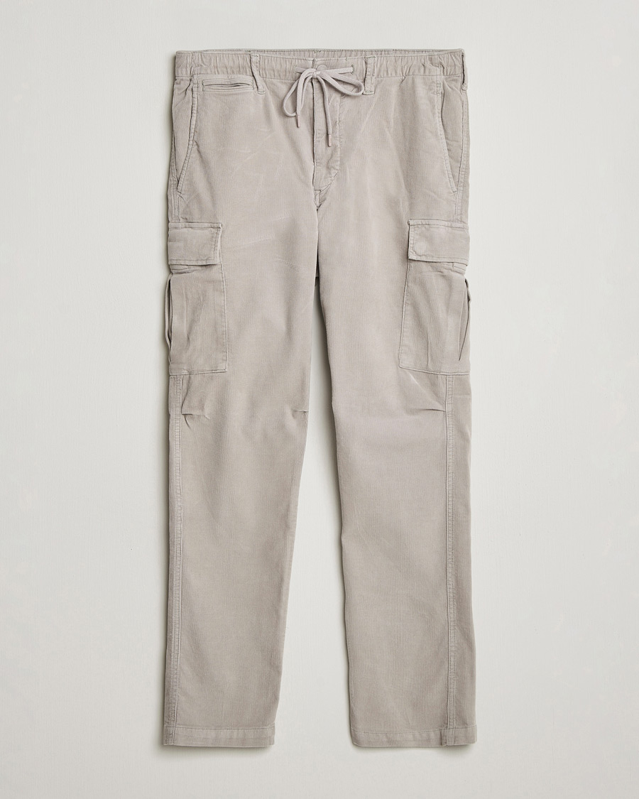 Uomini | Pantaloni | Polo Ralph Lauren | Corduroy Cargo Pants Grey Dawn