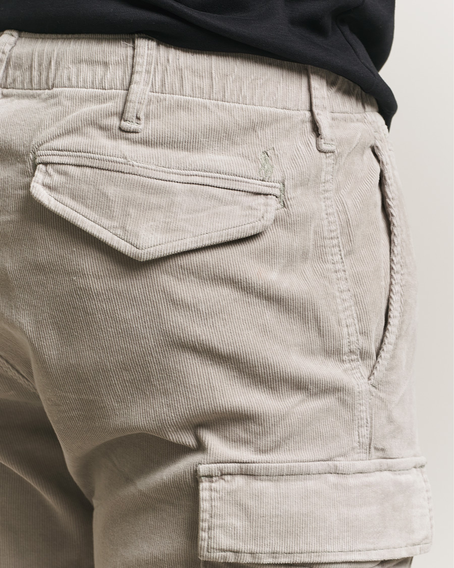 Uomini | Pantaloni | Polo Ralph Lauren | Corduroy Cargo Pants Grey Dawn