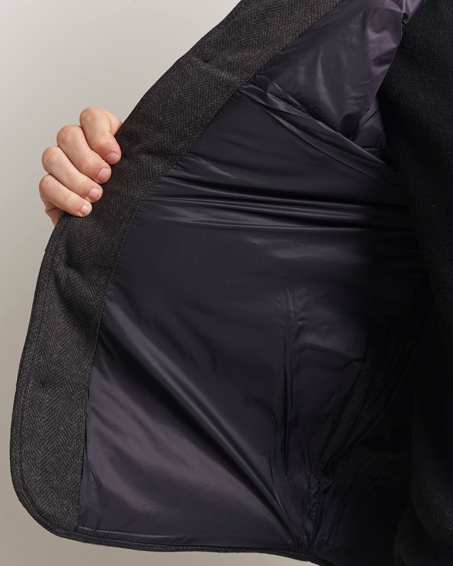 Uomini | Gilet | Polo Ralph Lauren | Knitted Herringbone Vest Dark Charcoal Heather