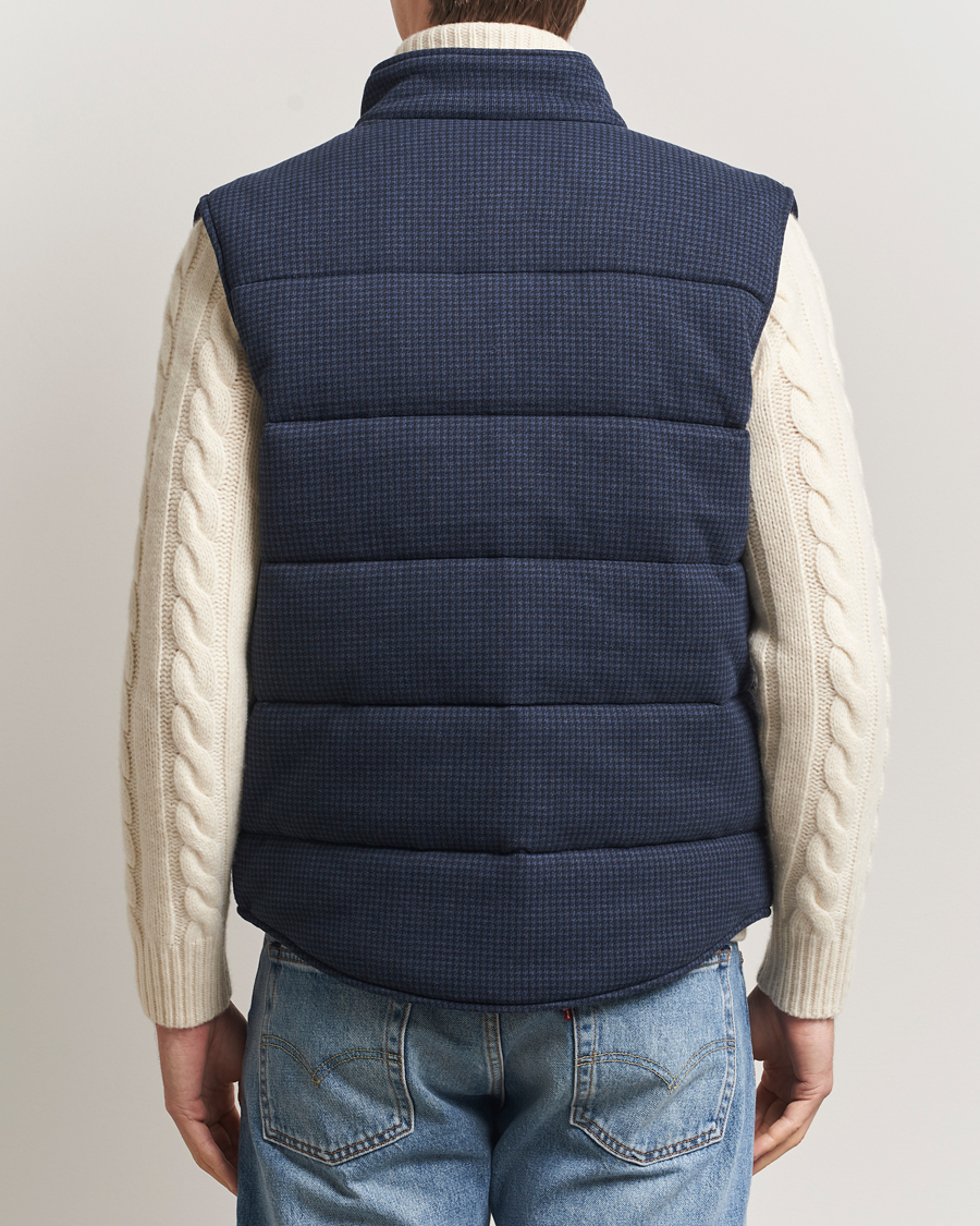 Uomini | Gilet | Polo Ralph Lauren | Knitted Dogtooth Vest Winter Navy Heather
