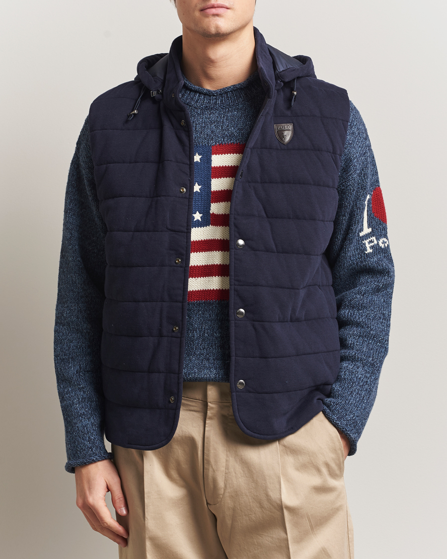 Uomini | Gilet | Polo Ralph Lauren | Double Knitted Vest RL Navy