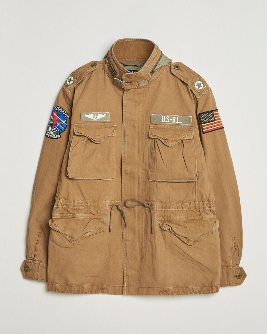 Uomini | Giacche | Polo Ralph Lauren | Herringbone Field Patch Jacket Sandsurf