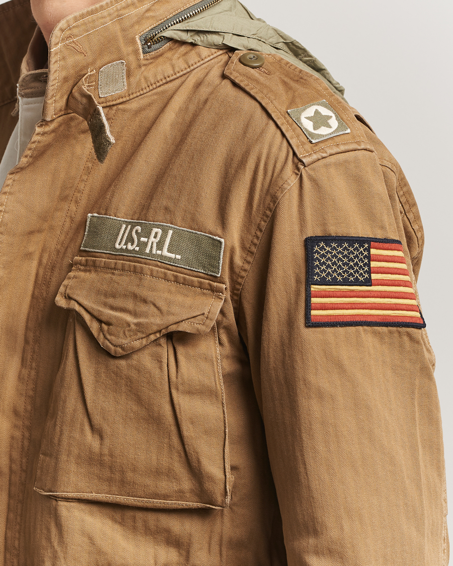 Uomini | Giacche | Polo Ralph Lauren | Herringbone Field Patch Jacket Sandsurf