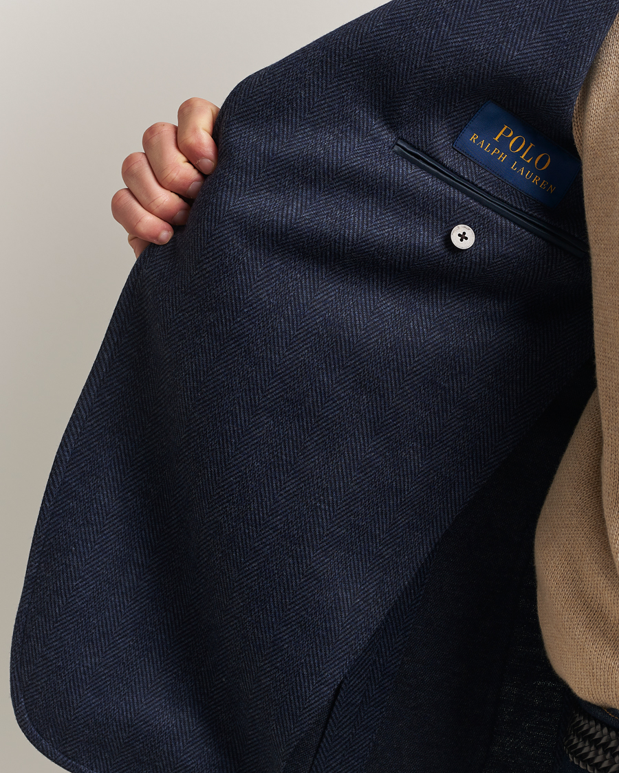 Uomini | Blazers | Polo Ralph Lauren | Herringbone Single Breasted Sportcoat Navy Multi
