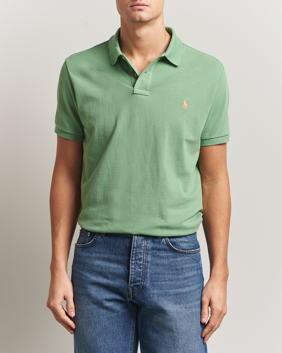 Uomini | Polo | Polo Ralph Lauren | Custom Slim Fit Polo Outback Green