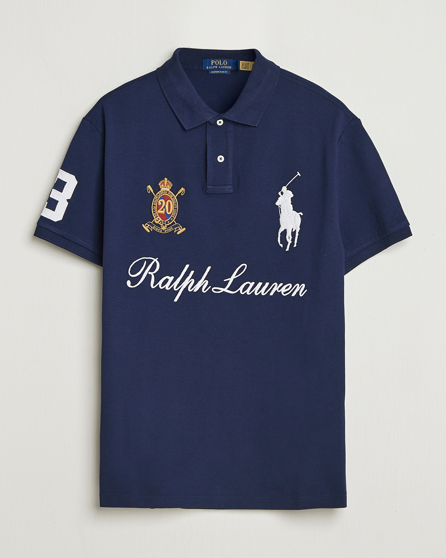 Uomini | Polo | Polo Ralph Lauren | Custom Slim Fit Big Pony Polo Cruise Navy
