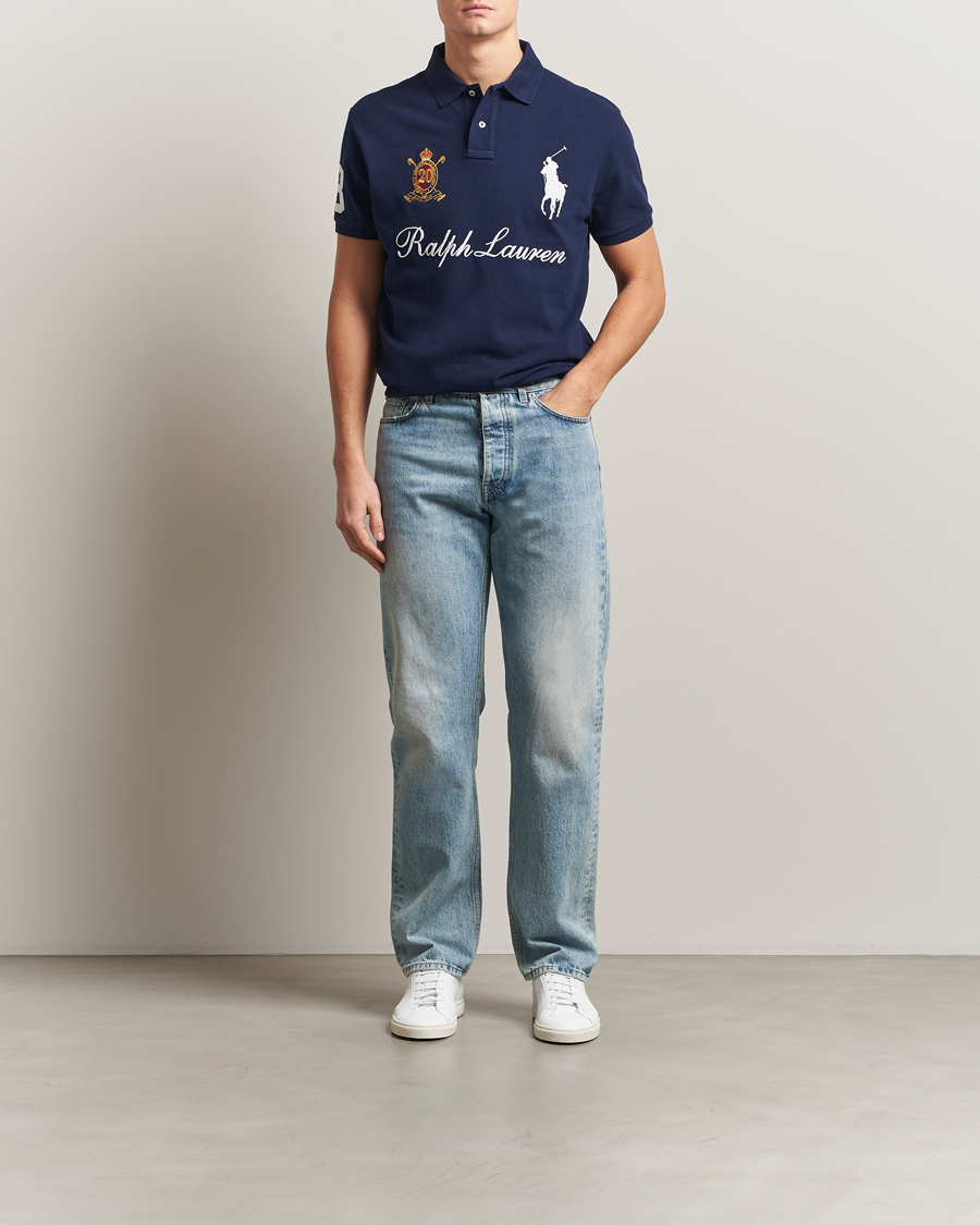 Uomini | Polo | Polo Ralph Lauren | Custom Slim Fit Big Pony Polo Cruise Navy