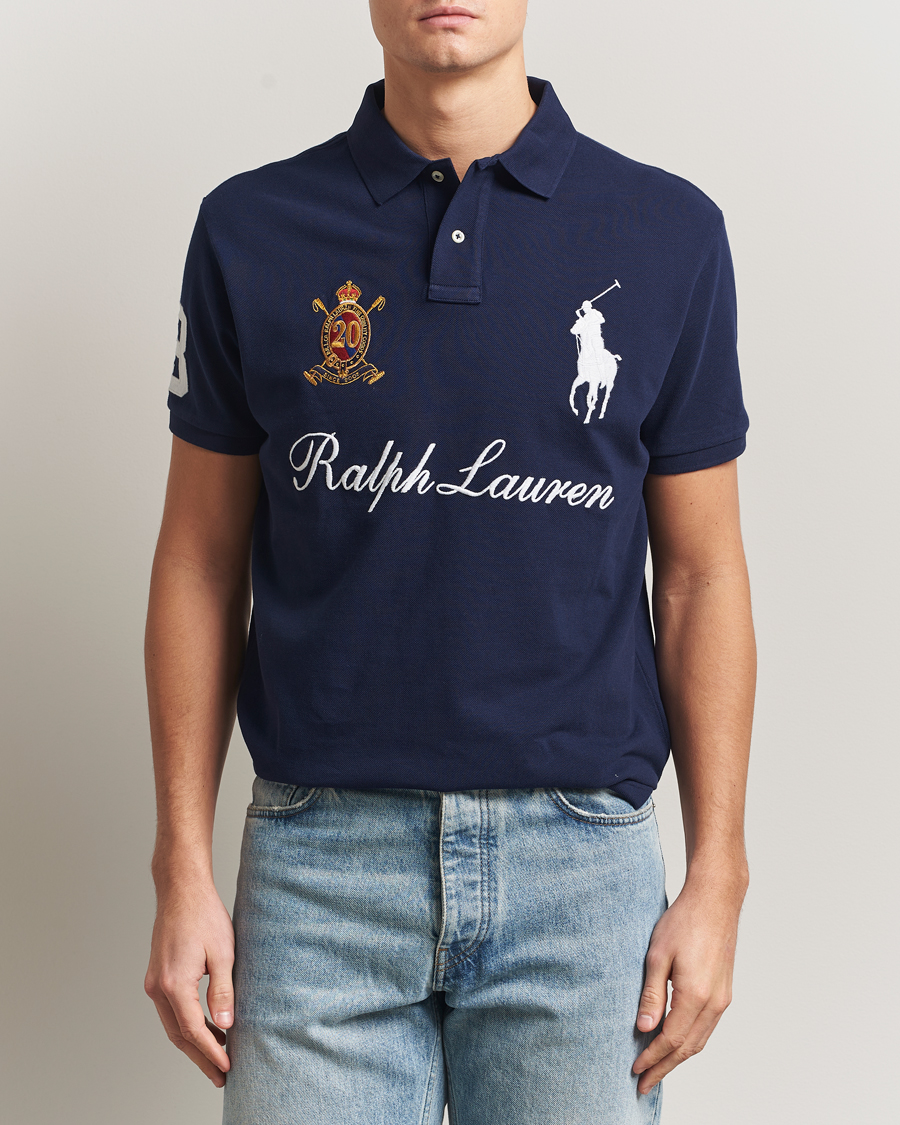Uomini | Polo | Polo Ralph Lauren | Custom Slim Fit Big Pony Polo Cruise Navy