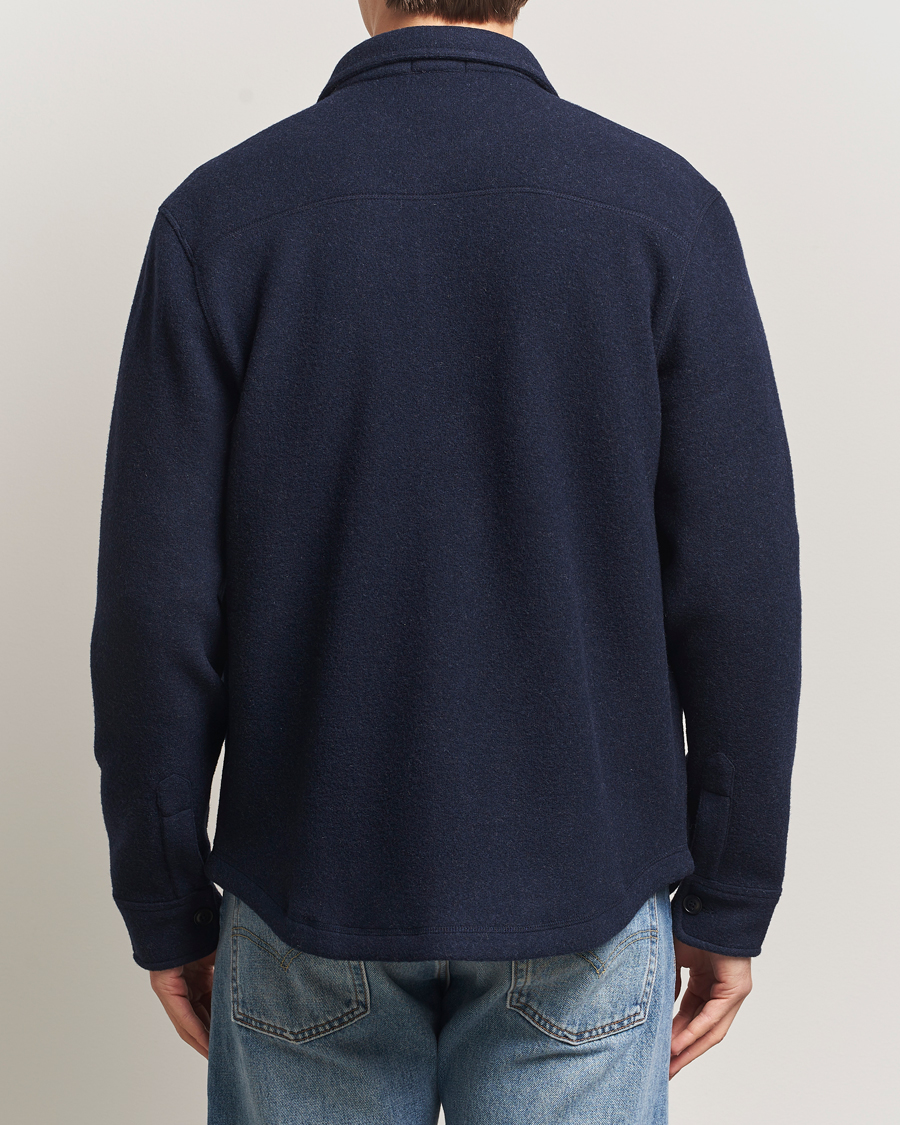 Uomini | Camicie | Polo Ralph Lauren | Brushed Double Knitted Overshirt Worth Navy Heather