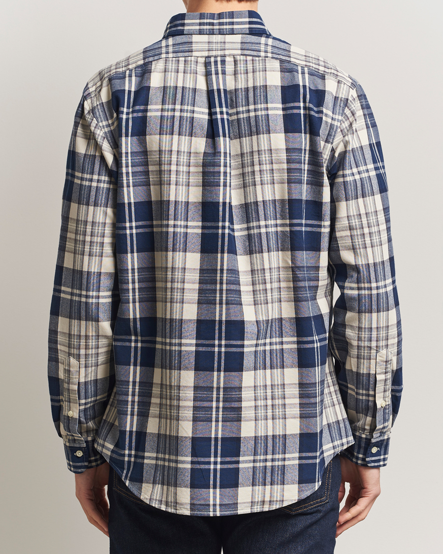 Uomini | Camicie | Polo Ralph Lauren | Custom Fit Checked Shirt White/Navy Multi