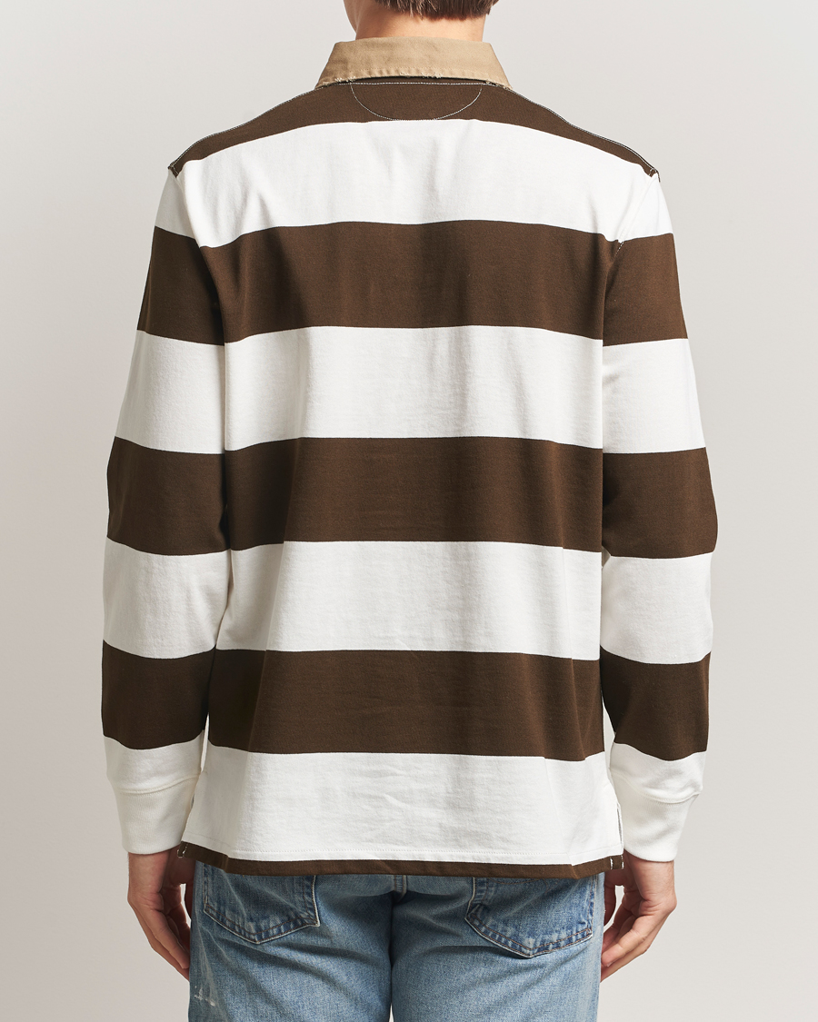 Uomini | Maglieria | Polo Ralph Lauren | Long Sleeve Rugby Sweater Dark Brown/Cream