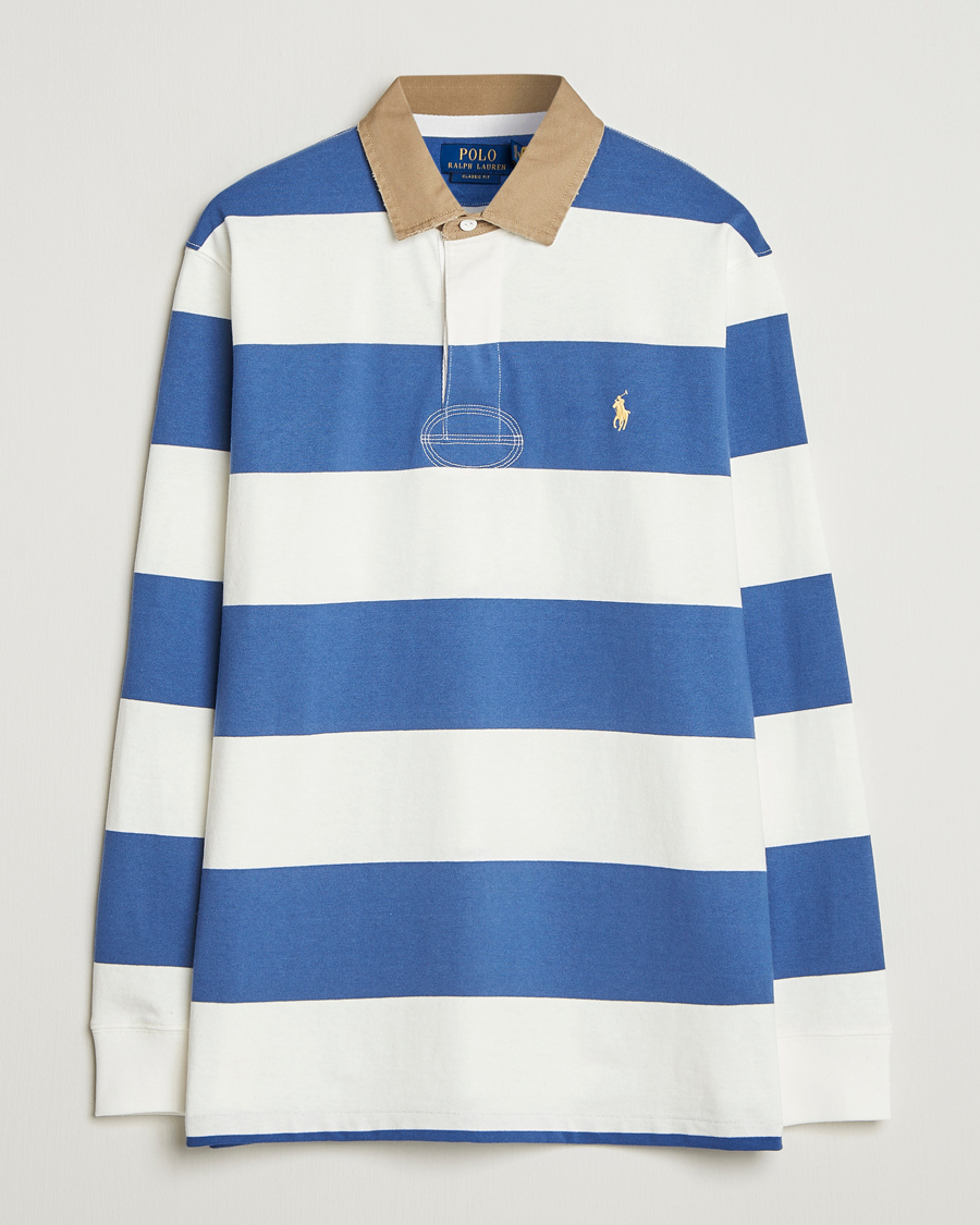 Uomini | Maglieria | Polo Ralph Lauren | Long Sleeve Rugby Sweater Old Royal/Cream
