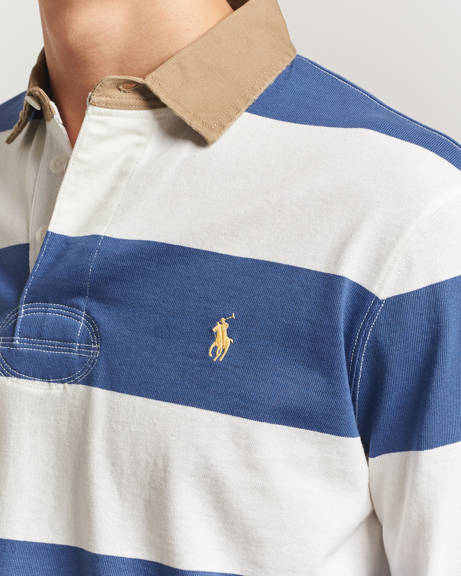 Uomini | Maglieria | Polo Ralph Lauren | Long Sleeve Rugby Sweater Old Royal/Cream
