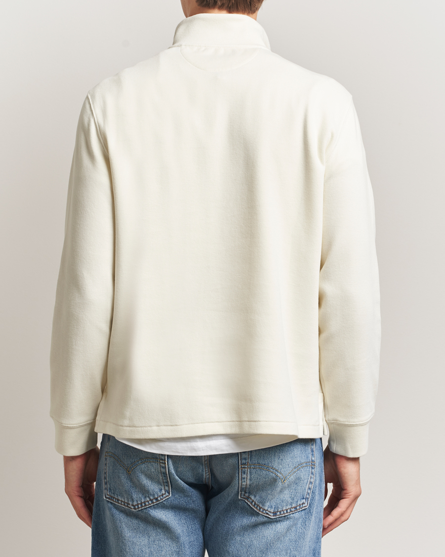 Uomini | Maglieria | Polo Ralph Lauren | Double Knitted Half Zip Parchment Cream