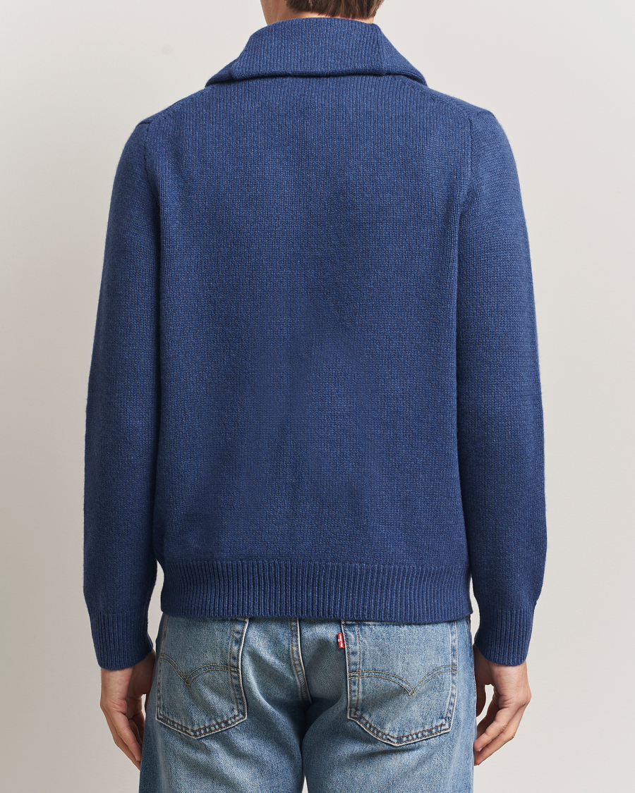 Uomini | Maglieria | Polo Ralph Lauren | Wool/Cashmere Shawl Collar Cardigan Navy Heather