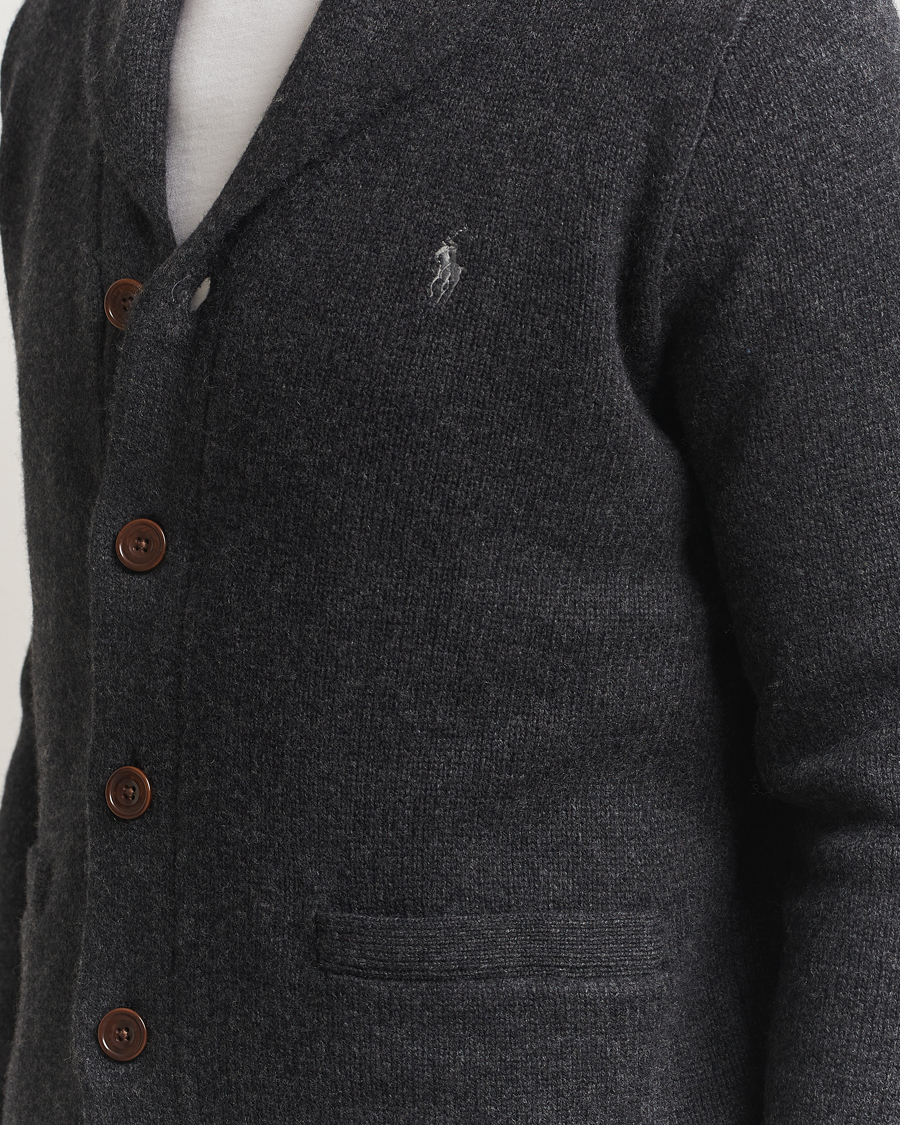 Uomini | Maglieria | Polo Ralph Lauren | Wool/Cashmere Shawl Collar Cardigan Granite Heather
